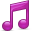 Sidebar Music Purple Icon 32x32 png